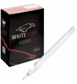 Ponteira Descartável Long Tip - White Head Premium - Traço RL - Caixa com 50 Unidades 