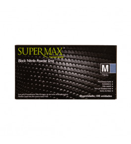 Luva Supermax - Nitrilo Black