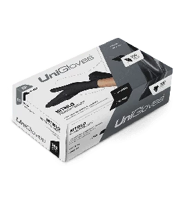 Luva Unigloves - Nitrilo Black